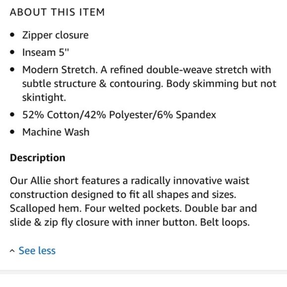 Lane Bryant The Allie Modern Stretch Scalloped Hem Shorts casual Size 16 - Picture 3 of 4